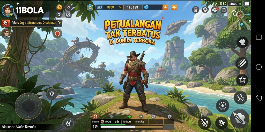 Tampilan gameplay menakjubkan dari dunia terbuka 11BOLA.