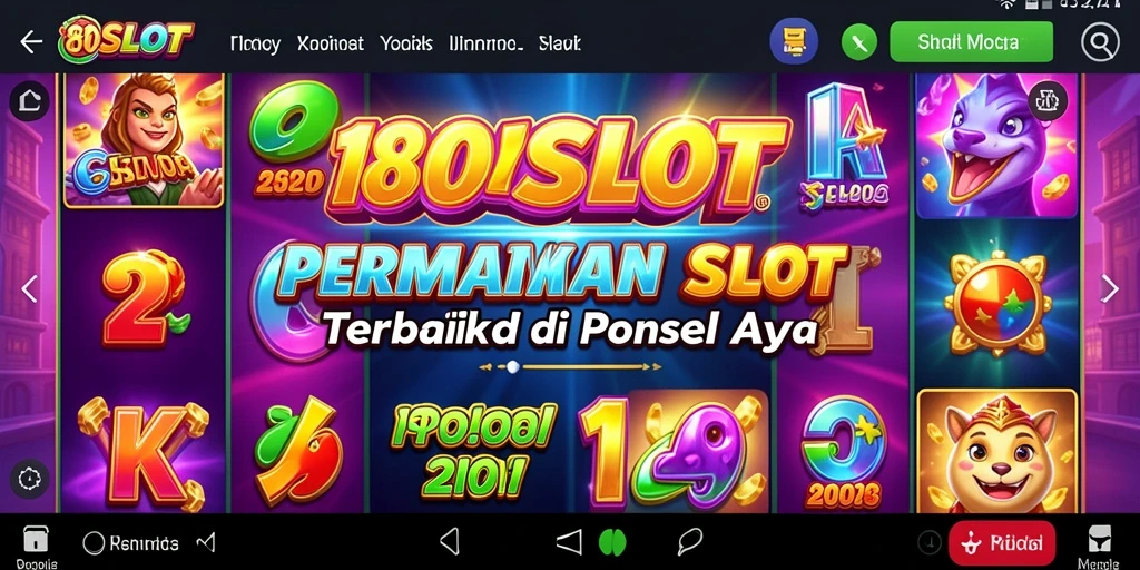 Tampilan gameplay menarik dari 180SLOT dengan berbagai tema slot.