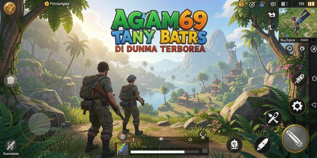 Tampilan seru dari gameplay AGAM69 dalam dunia terbuka.