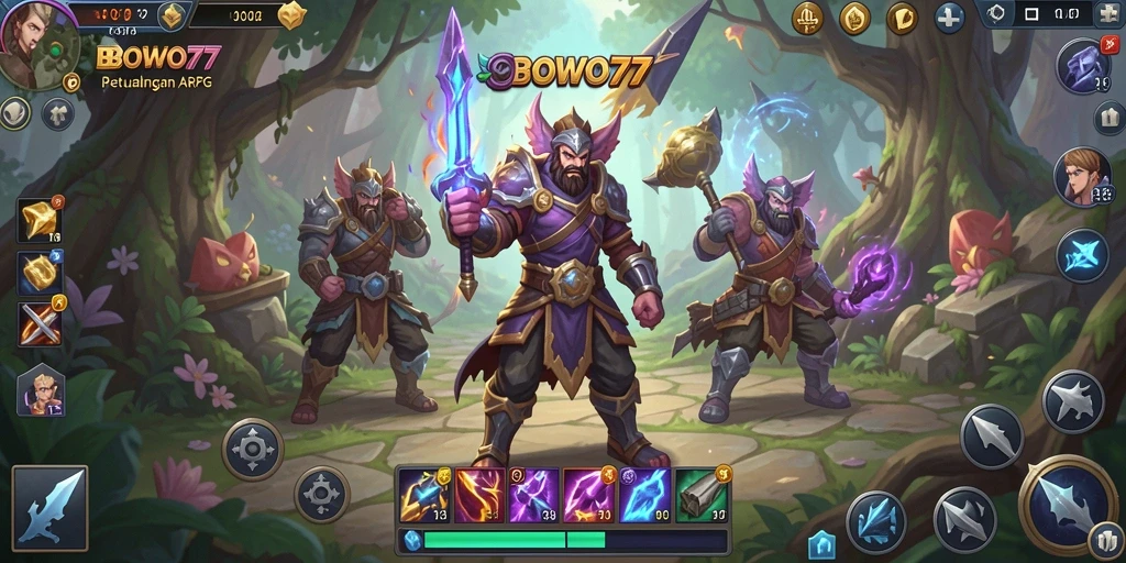 Screenshot gameplay BOWO77 yang menampilkan aksi seru dalam pertempuran.