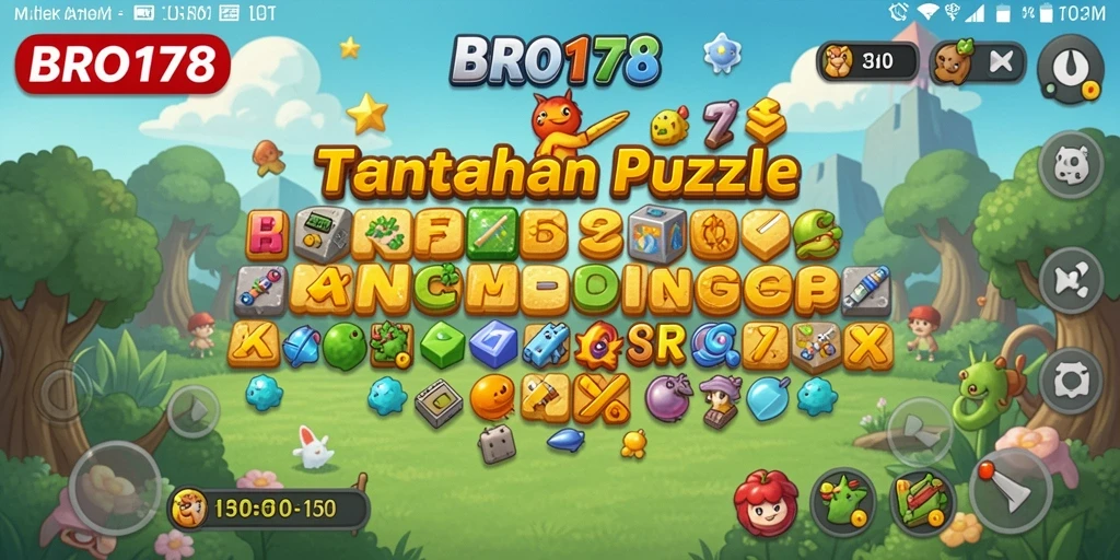 Tampilan gameplay BRO178 yang penuh warna dan menantang.