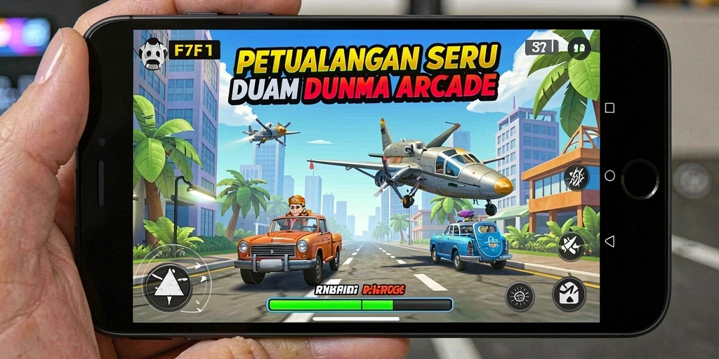 Gameplay arcade seru dengan tantangan menarik.