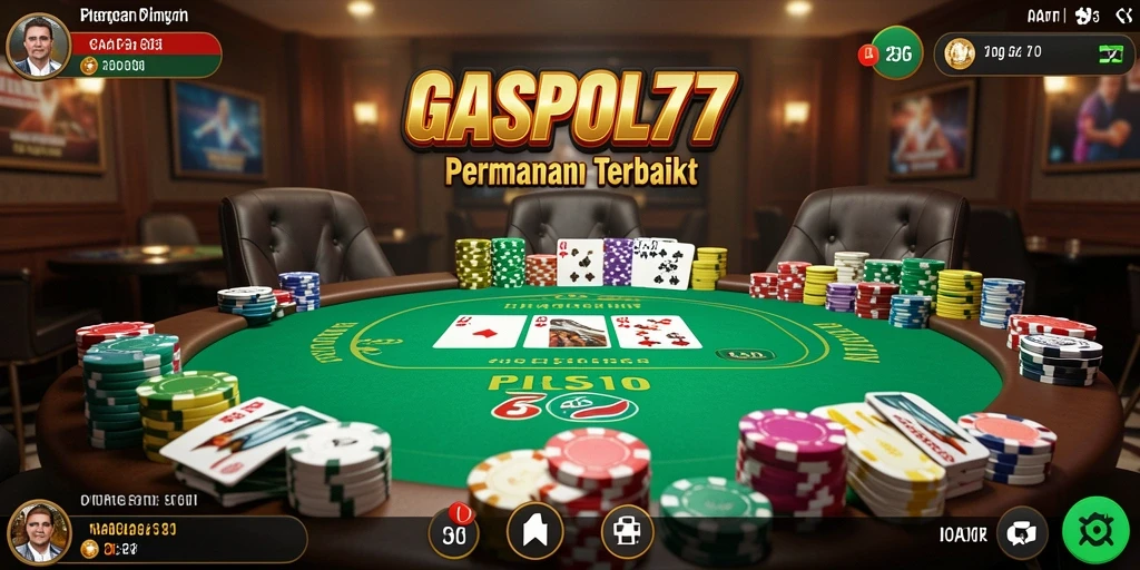 Screenshot utama GASPOL77 menampilkan pengalaman bermain poker yang mendebarkan.