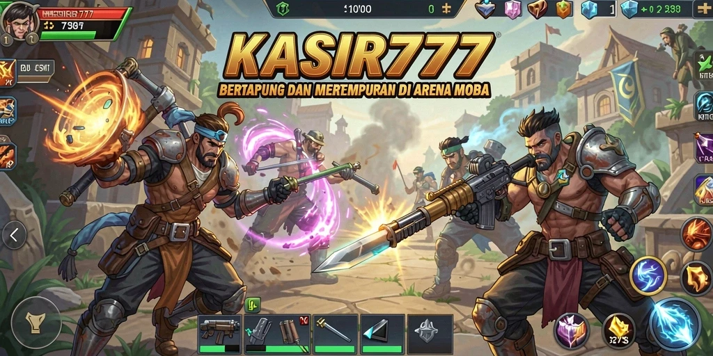 Gameplay MOBA KASIR777 yang intens dan seru.