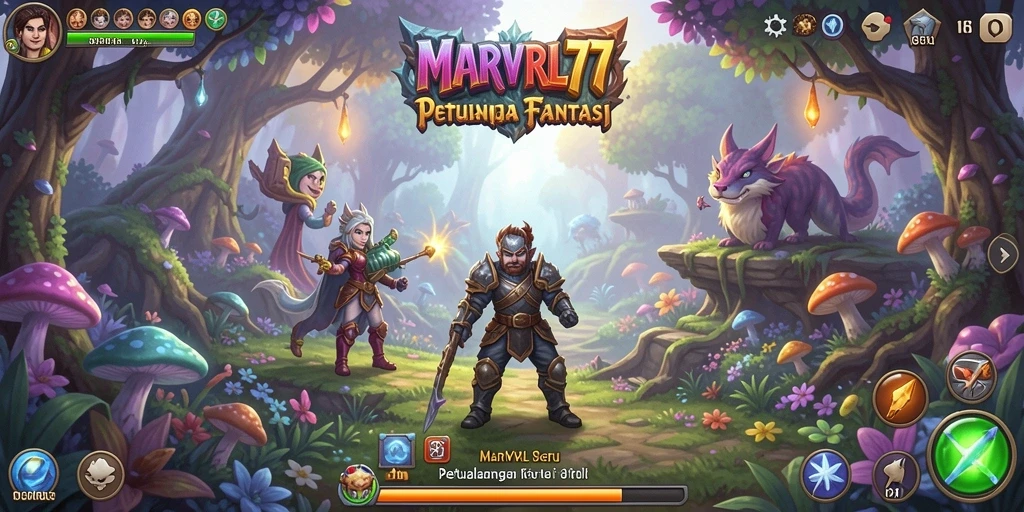 Gameplay seru dalam dunia petualangan menunggu Anda di MARVRL77.