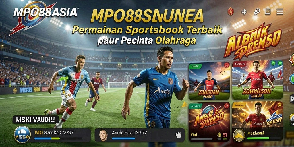 Tampilan utama MPO88ASIA dengan berbagai pilihan taruhan olahraga.