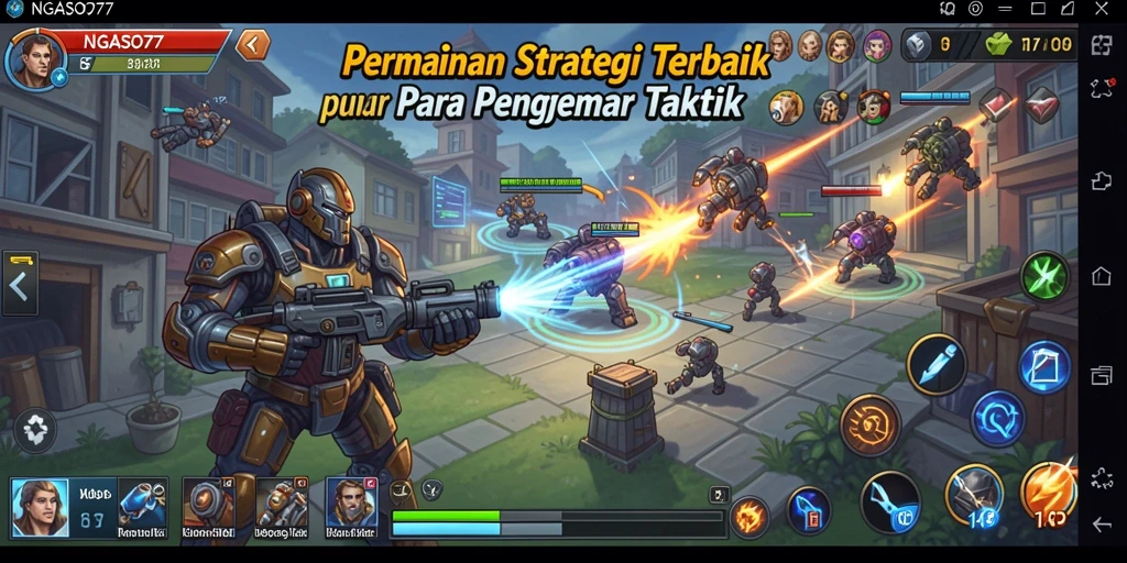 Tampilan gameplay NGASO77 yang menegangkan dan strategis.