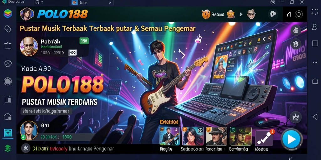 Tampilan gameplay <strong>POLO188</strong> yang menarik dengan fitur lirik di layar.