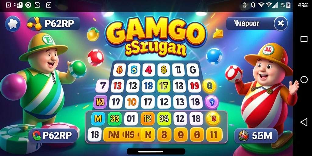 Tampilan gameplay Bingo yang seru dan interaktif.