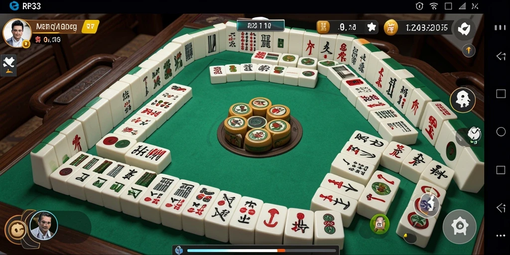 Screenshot gameplay RR33 yang seru dan menantang dalam permainan Mahjong.