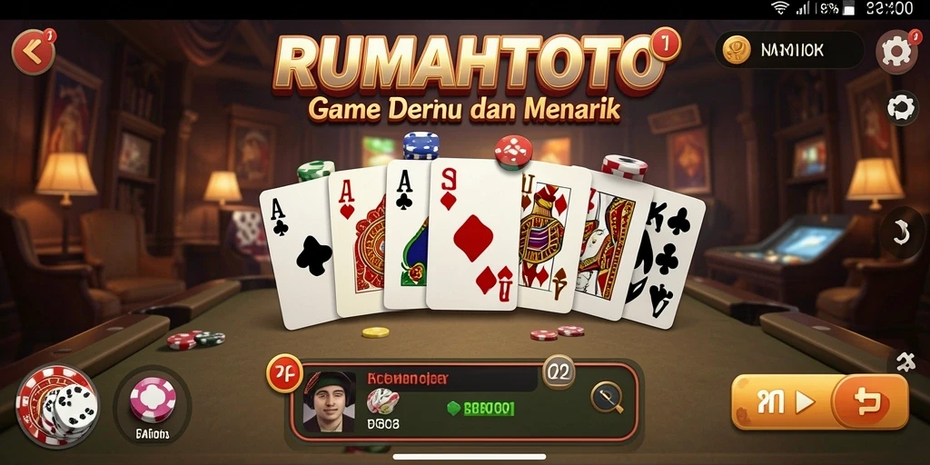 Tampilan gameplay RUMAHTOTO yang seru dengan grafis menawan.