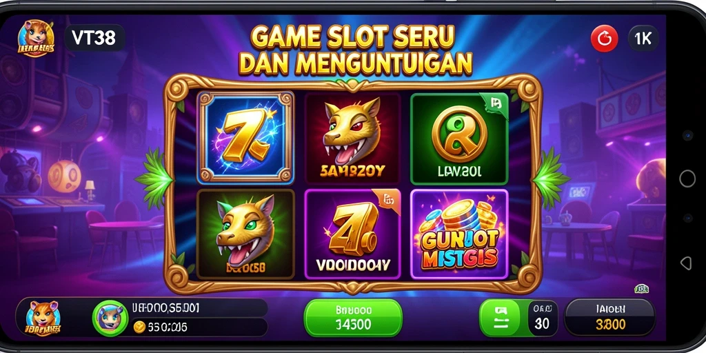 Tampilan menarik dari gameplay Slot VT38 yang mendebarkan.