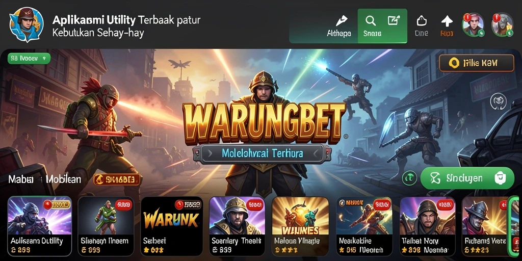Tampilan antarmuka WARUNGBET yang bersih dan fungsional.